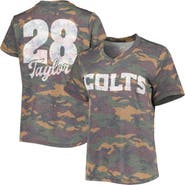 INDUSTRY RAG Women's Majestic Threads Jonathan Taylor Camo Indianapolis Colts Name & Number V-Neck Tri-Blend T-Shirt