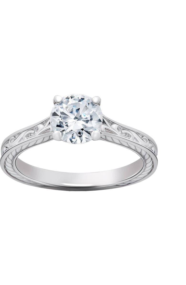 Bliss Diamond 1 1/4Ct Round Vintage Solitaire Lab Grown Diamond Engagement Ring 14k Gold, Main, color, 