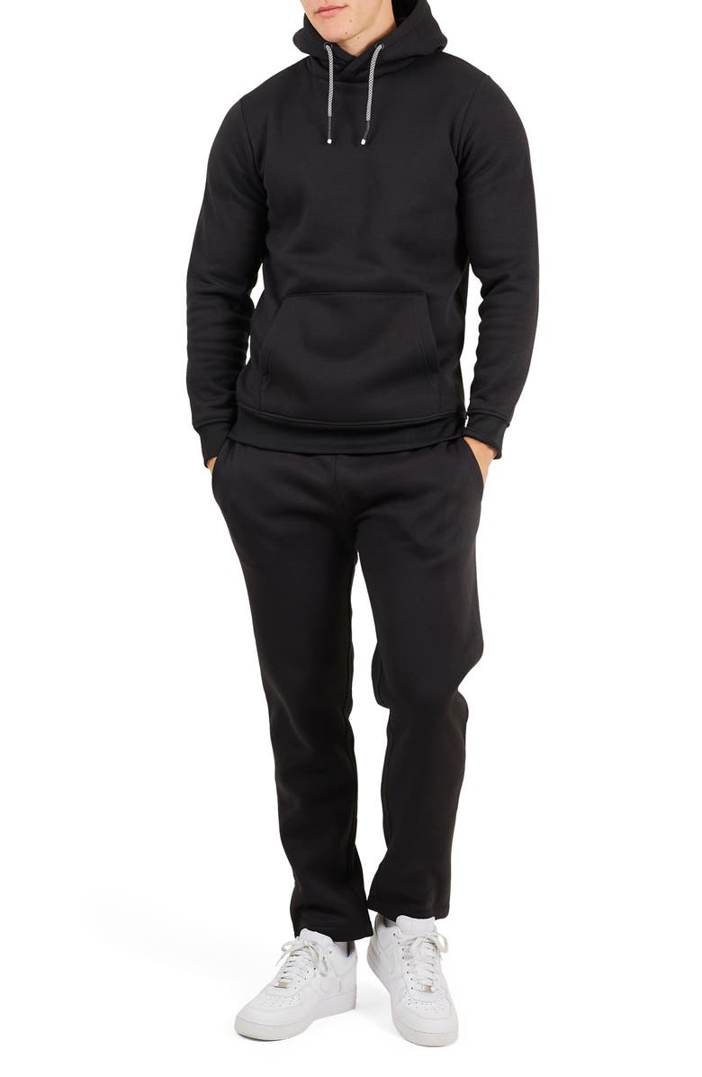 Brave Soul Hoodie and Jogger Set, Main, color, Black