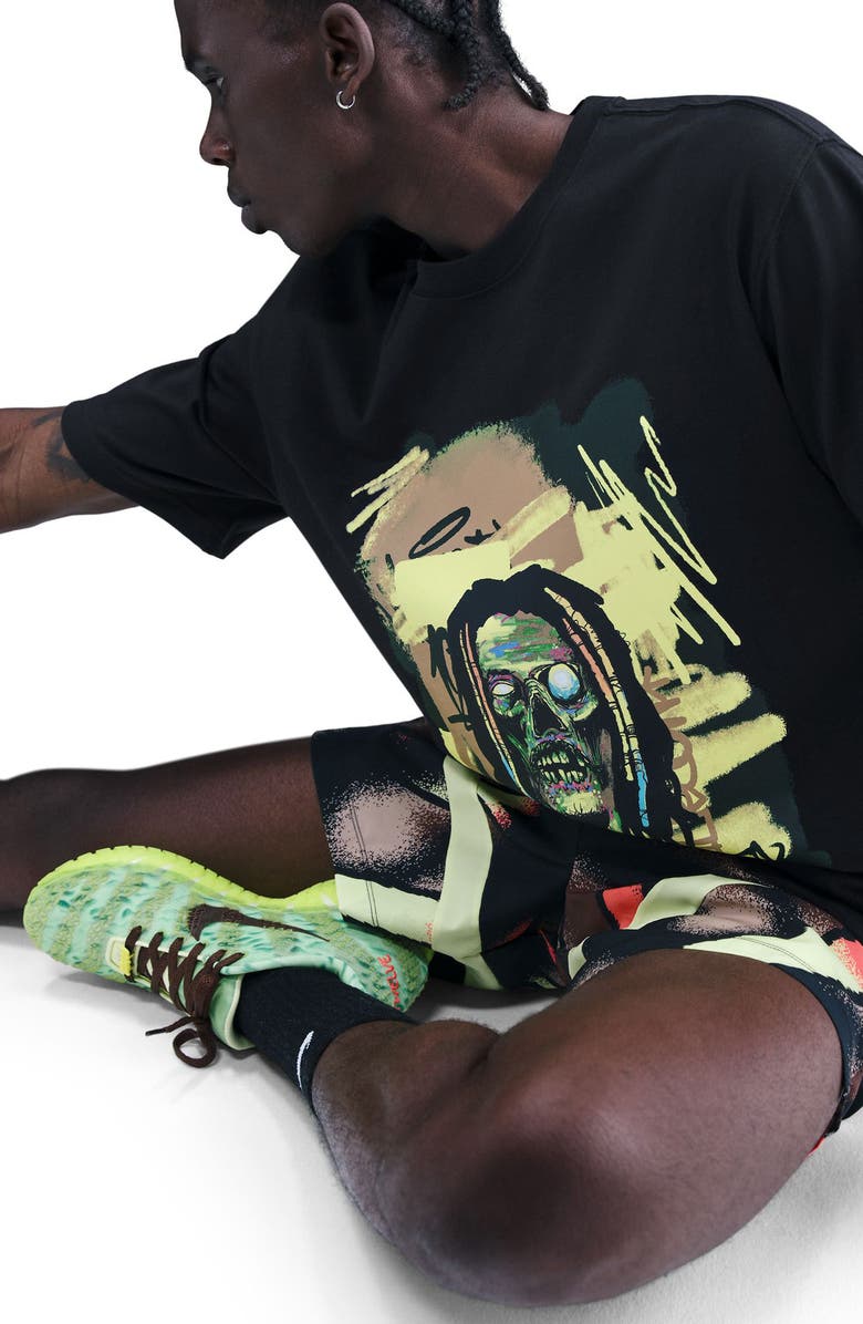 Nike Ja Morant Max90 Zombie Graphic T-Shirt, Alternate, color, Black