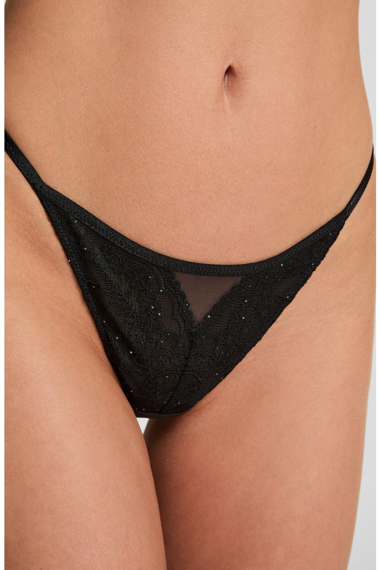 Sabrina G-String, Main, color, CAVIAR