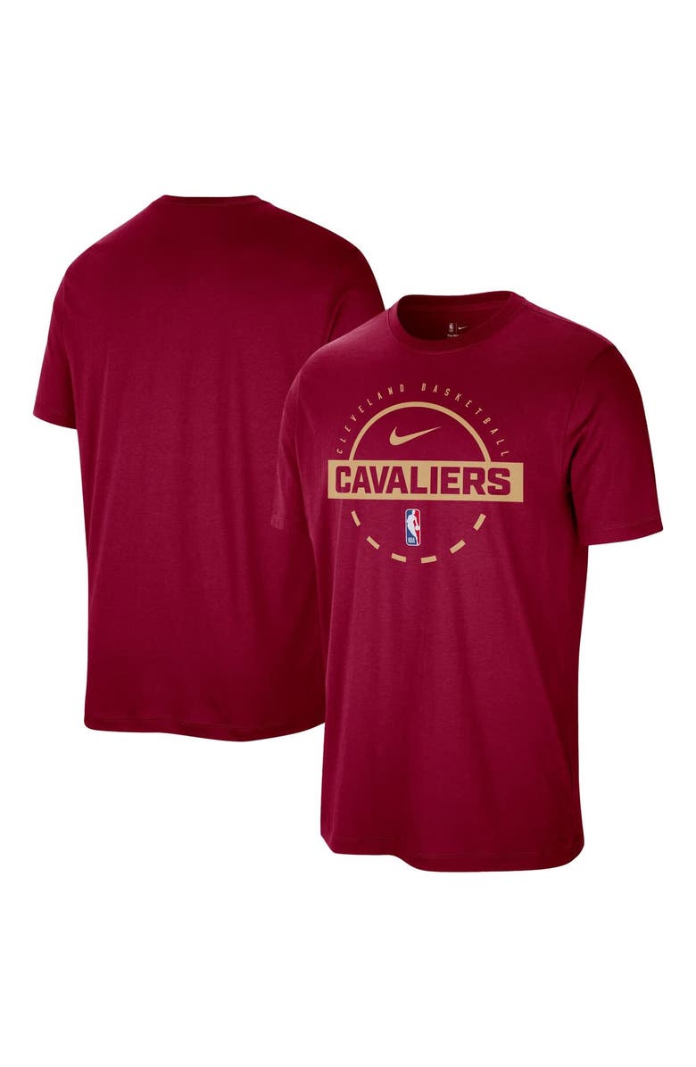 Nike Men's Nike Wine Cleveland Cavaliers Authentic Practice T-Shirt, Main, color, Wine