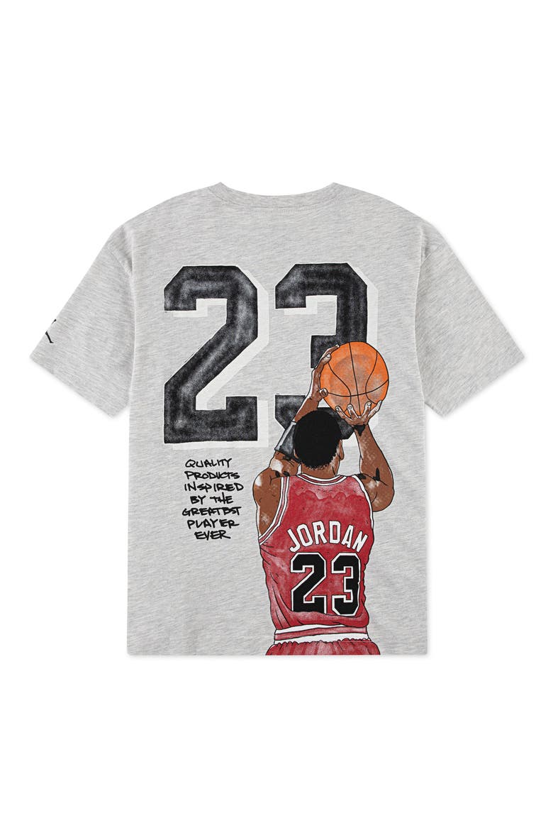 Kids' Jordan Sketch Graphic T-Shirt, Alternate, color, C87GREY HE