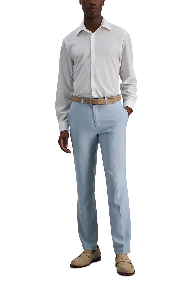 Flat Front Slim Fit Pants, Alternate, color, SKY
