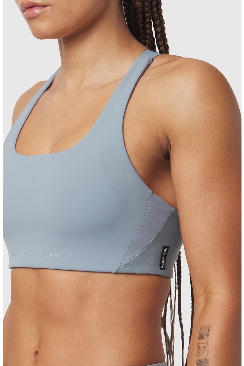 Lycra Hybrid Sports Bra, Alternate, color, Light Sky
