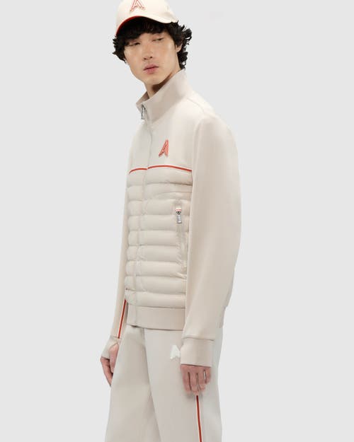 Shop Alpenhaus Osseau Insulated Track Jacket In Stone
