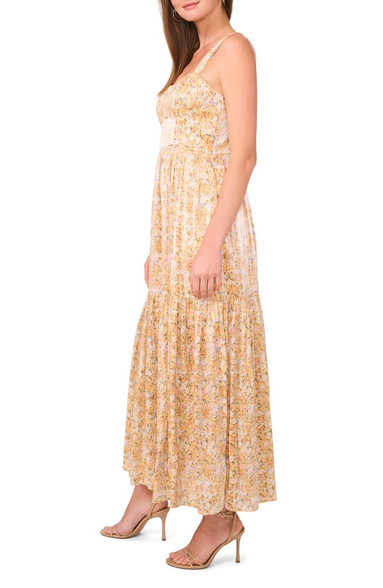 Parker The Adrina Floral Fit & Flare Dress, Alternate, color, Dandelion