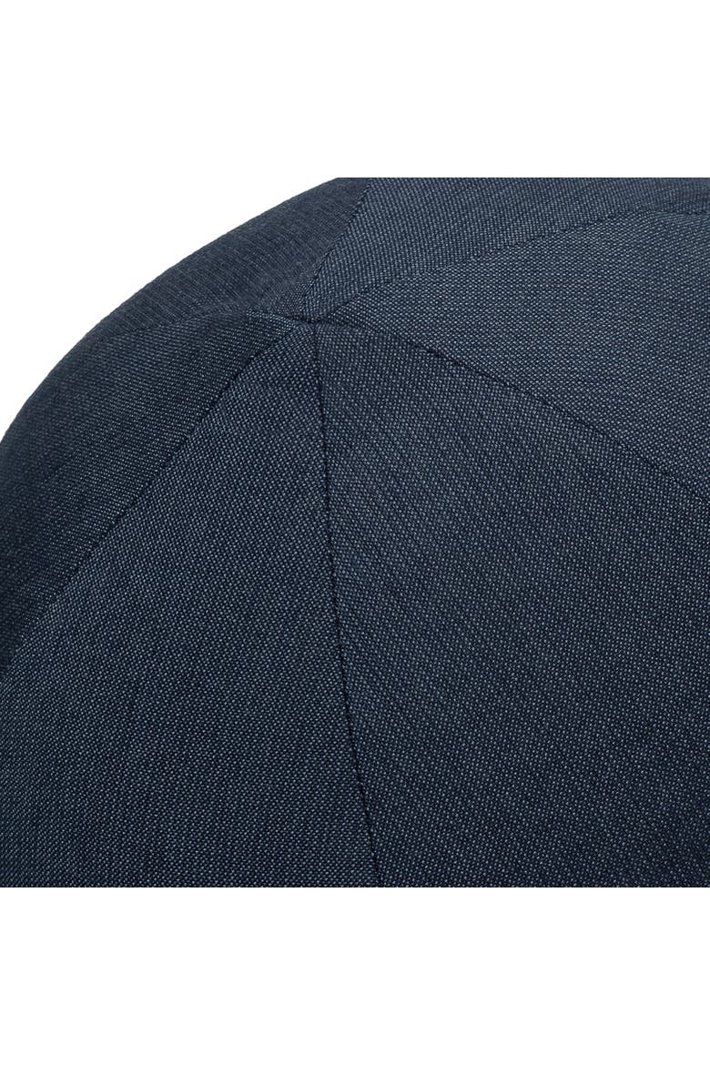 Solid Indigo Indoor & Outdoor Woven Accent Orb Pillow, Alternate, color, Indigo