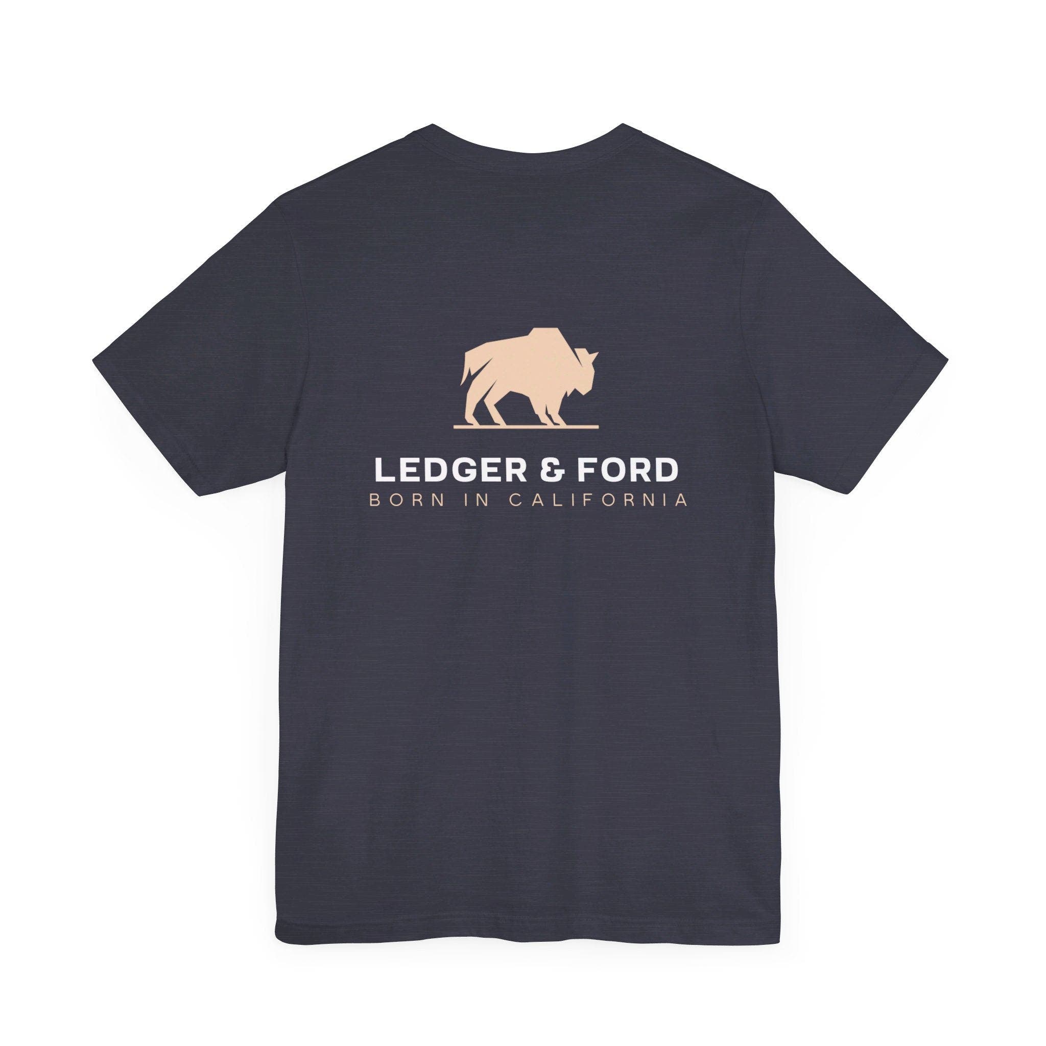 Ledger & Ford L&F Bull Graphic Tee in Navy 