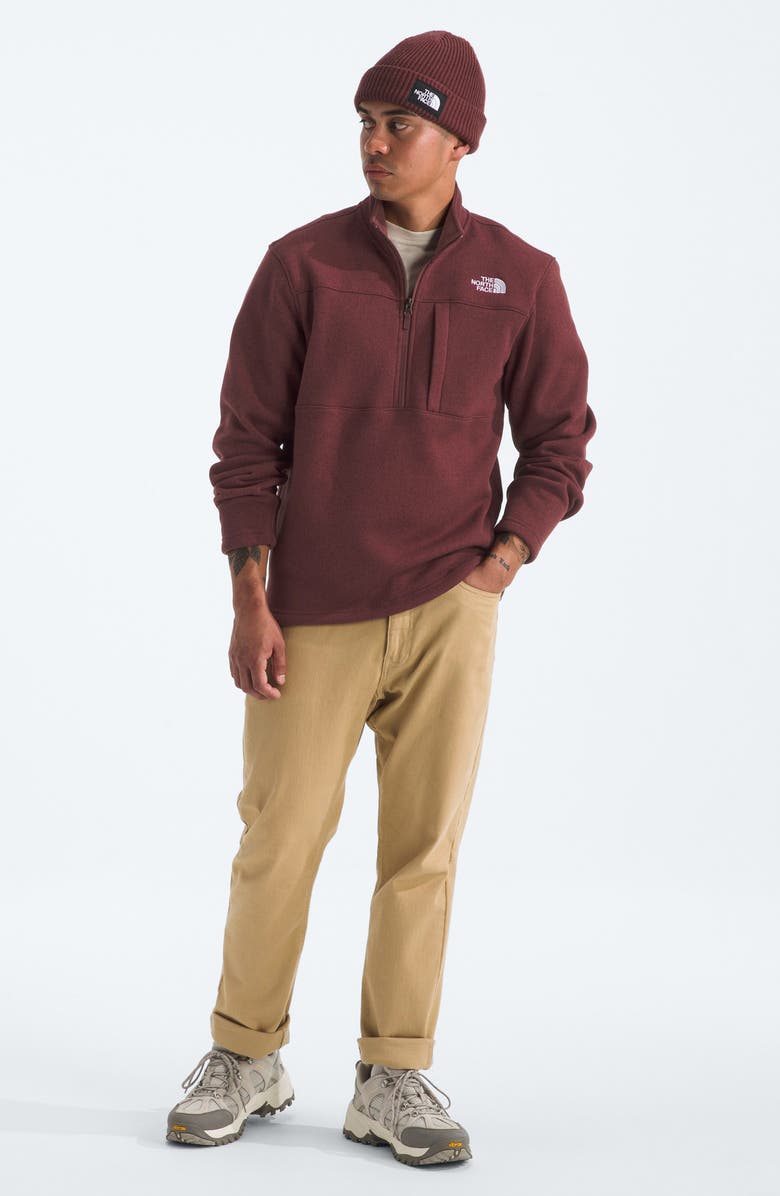 The North Face Gordon Lyons Half Zip Fleece Pullover, Alternate, color, Sumac Heather