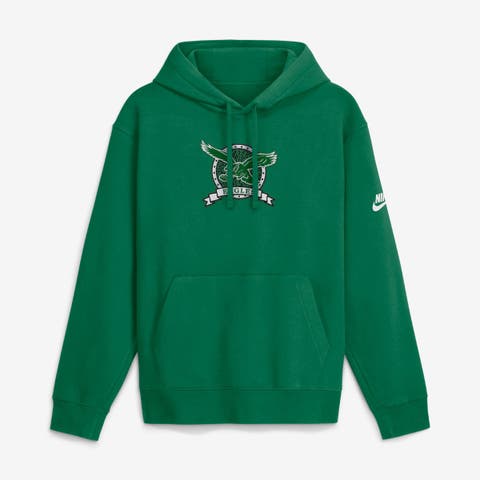 Men's Nike  Kelly Green Philadelphia Eagles Short Pass Rewind Club Fleece Hoodie