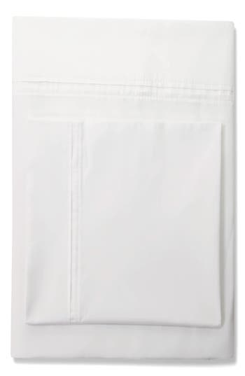 Azores Home 350 Thread Count Cotton Percale Sheet Set In White