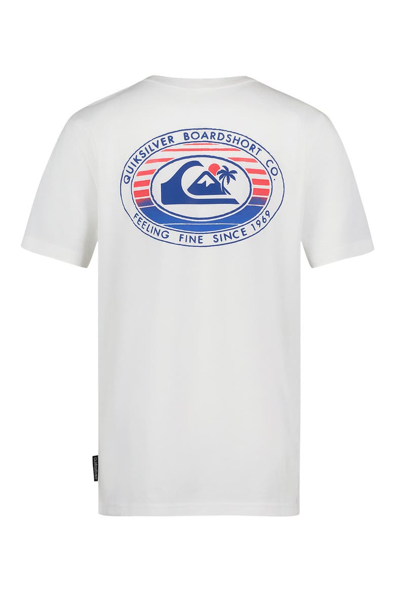 Kids' Oval Stamp Graphic Tee, Alternate, color, WHITE