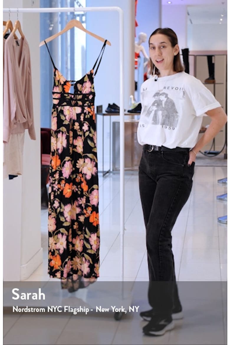 Wisteria Floral Sleeveless Maxi Dress video
