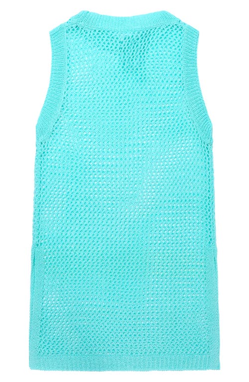 Beach Lingo Kids' Sheer Cover-up Dress In Seaspray