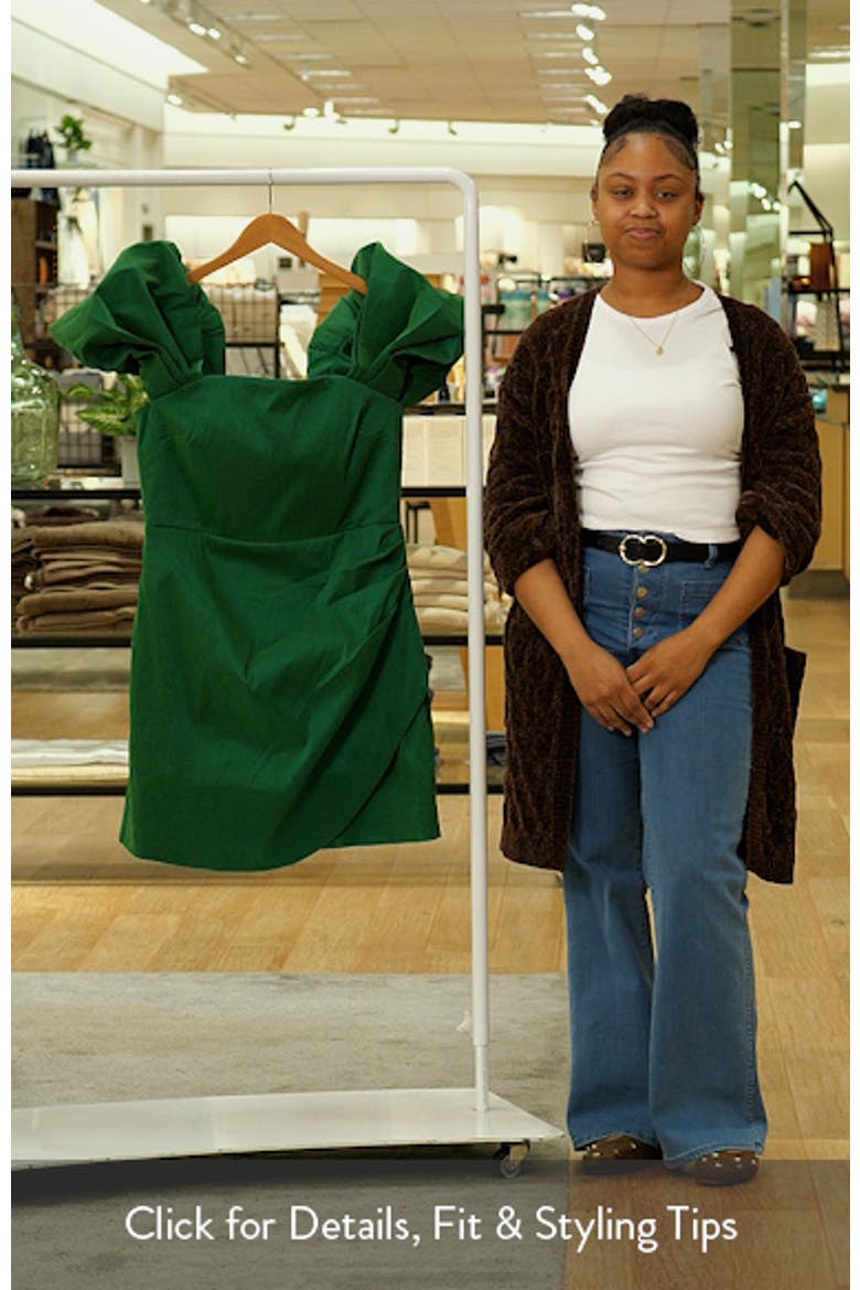 Elyse Puff Sleeve Off the Shoulder Sheath Dress video