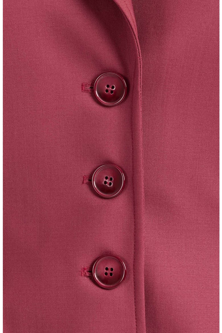 Freya Three Button Jacket in Stretch Wool, Alternate, color, CRUSHED BERRY
