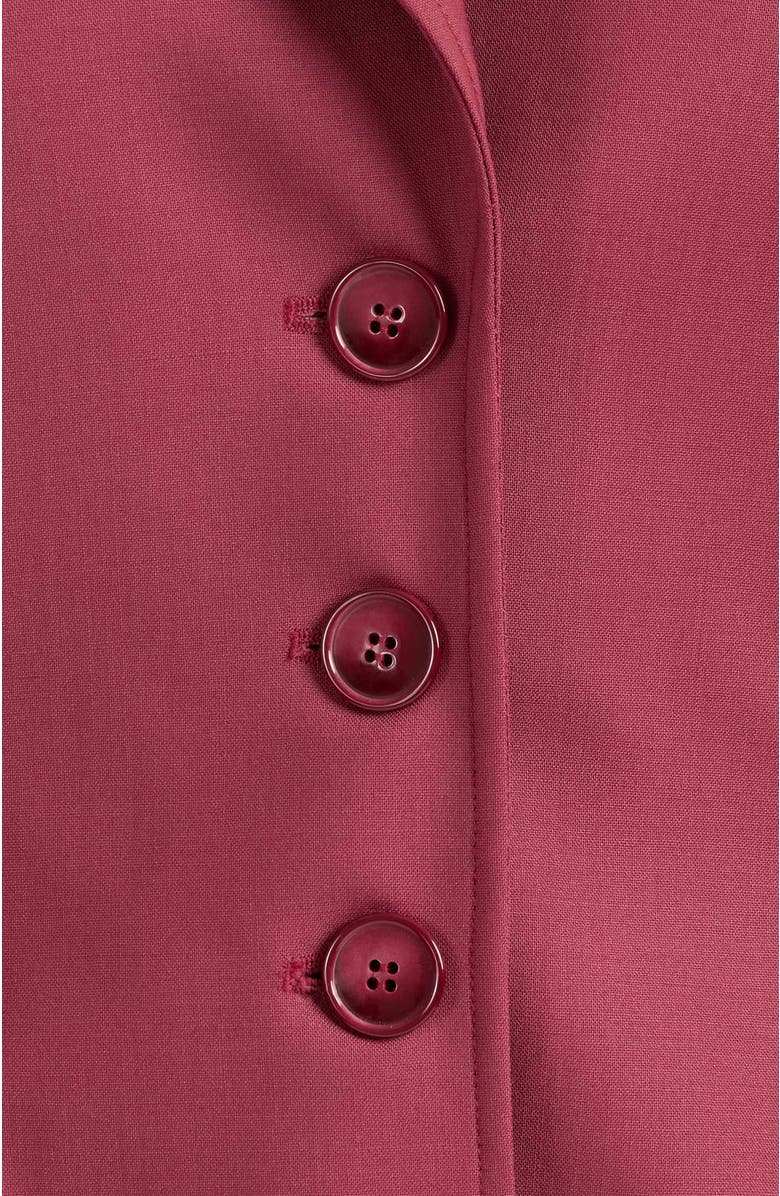 Santorelli Freya Three Button Jacket in Stretch Wool, Alternate, color, Crushed Berry