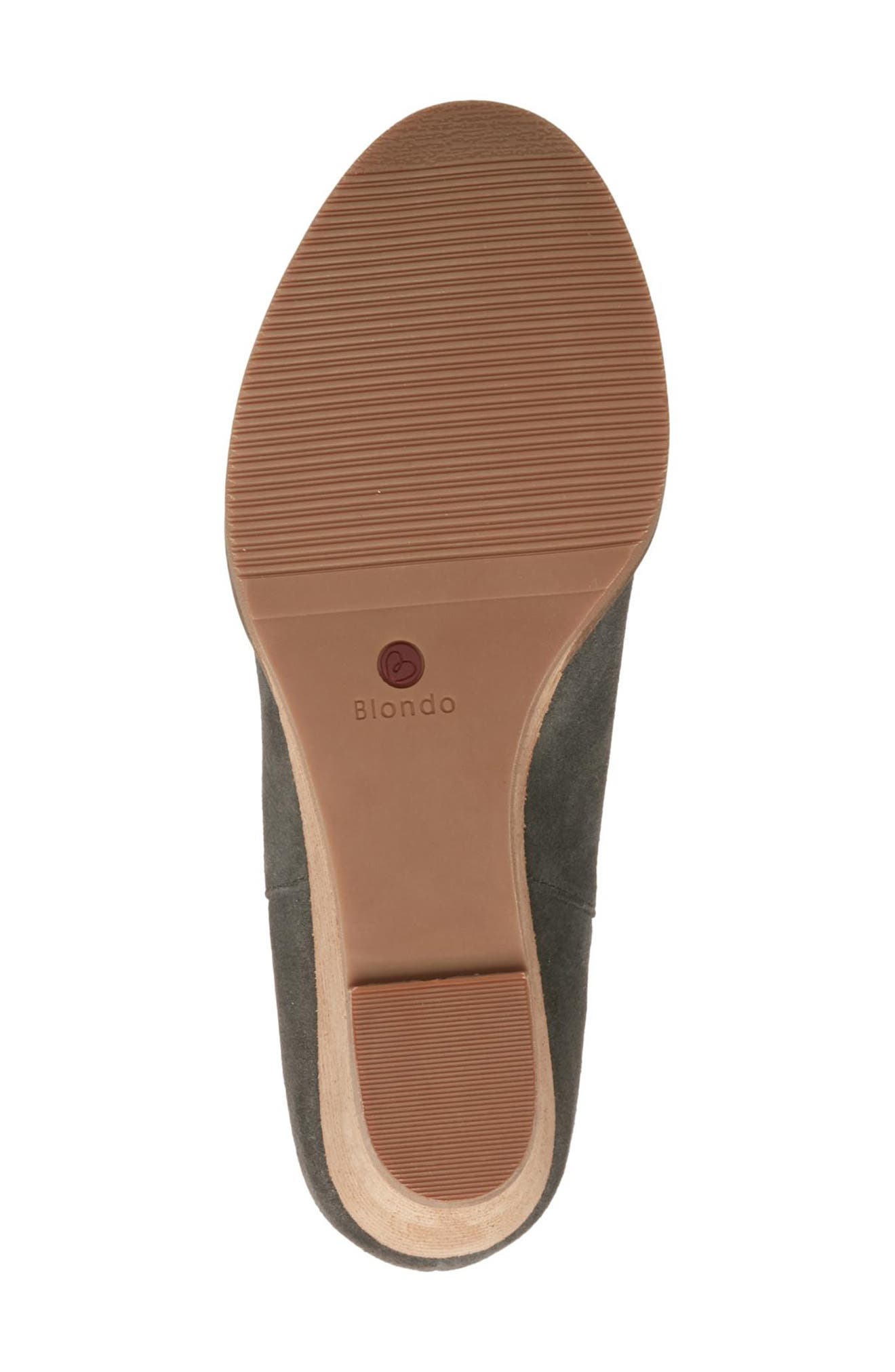 Blondo Irving Waterproof Wedge Bootie, Alternate, color, Dark Grey Suede
