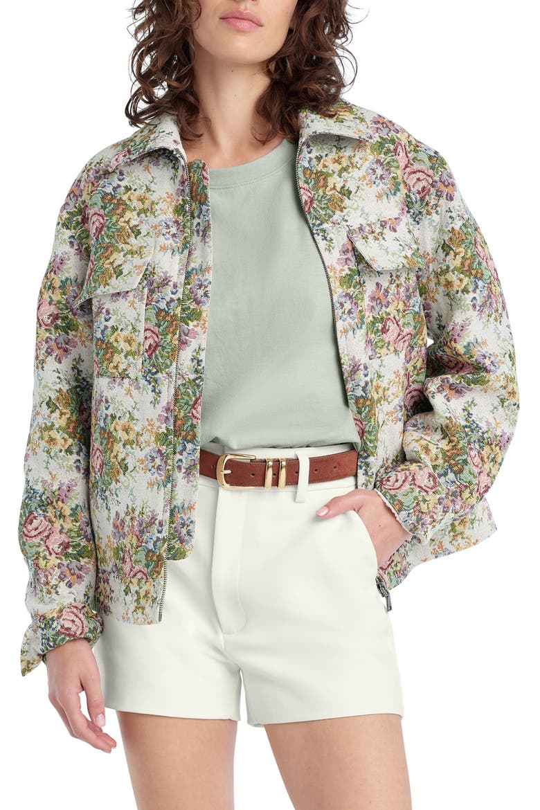 The Rinnie Floral Jacquard Jacket, Main, color, FLORAL JACQUARD
