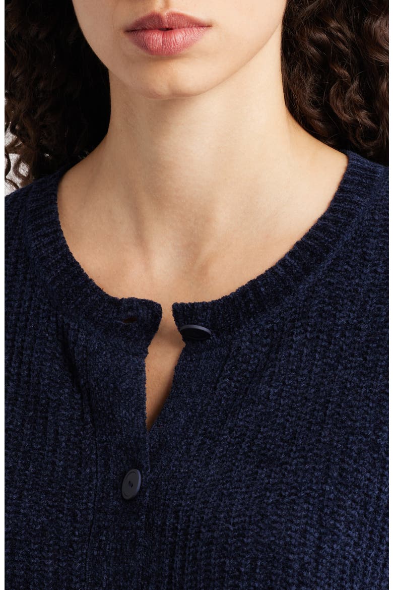 Crewneck Cardigan, Alternate, color, INK