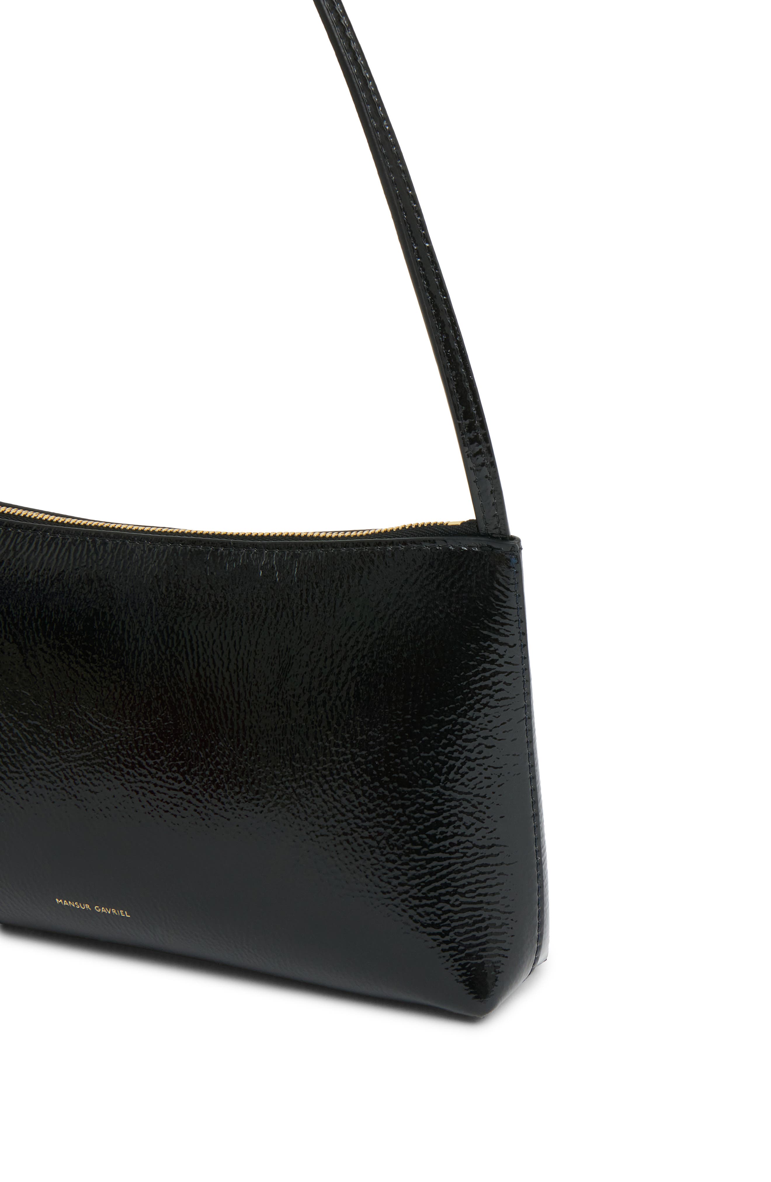 Mansur Gavriel Gaia Shoulder Bag, Alternate, color, Black