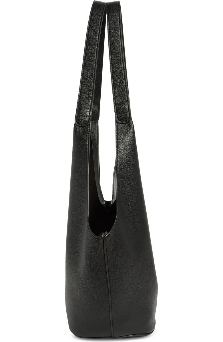 BCBG Small Bucket Tote Bag, Alternate, color, Black