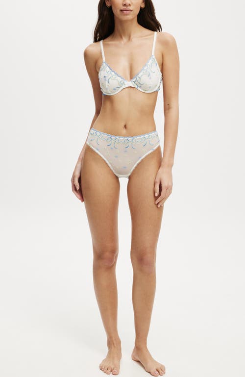 Cotton On Body Trixie Bow Underwire Bra In Cream