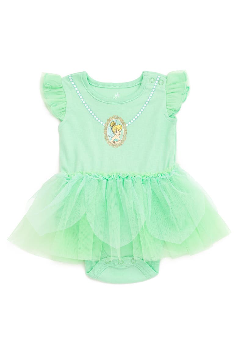 Peter Pan Tinker Bell Cosplay 2-Piece Tutu Bodysuit and Headband Set, Alternate, color, Mint Tinker Bell