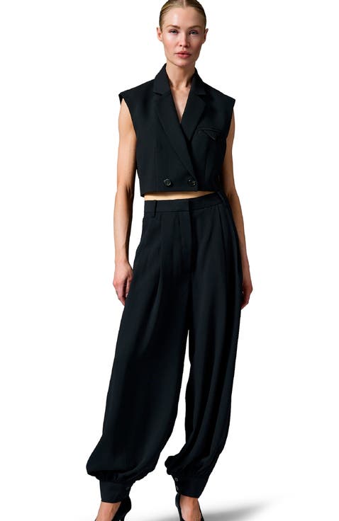 Marnie Cropped Gabardine Waistcoat