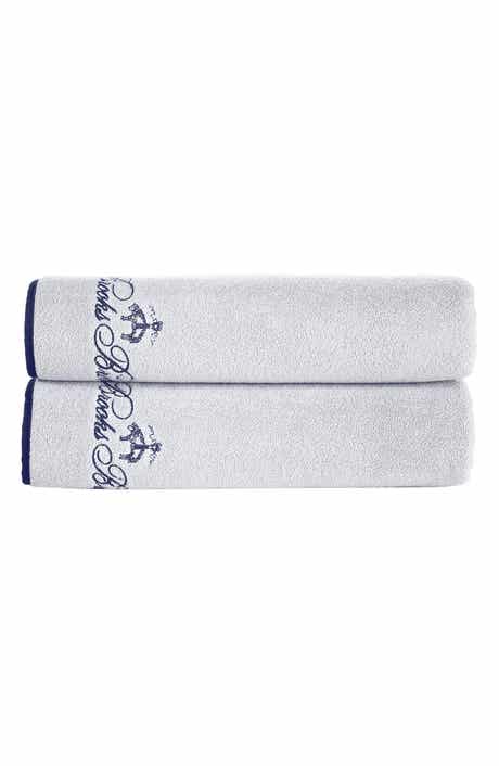 Brooks Brothers Set of Two Cotton Bath Towels