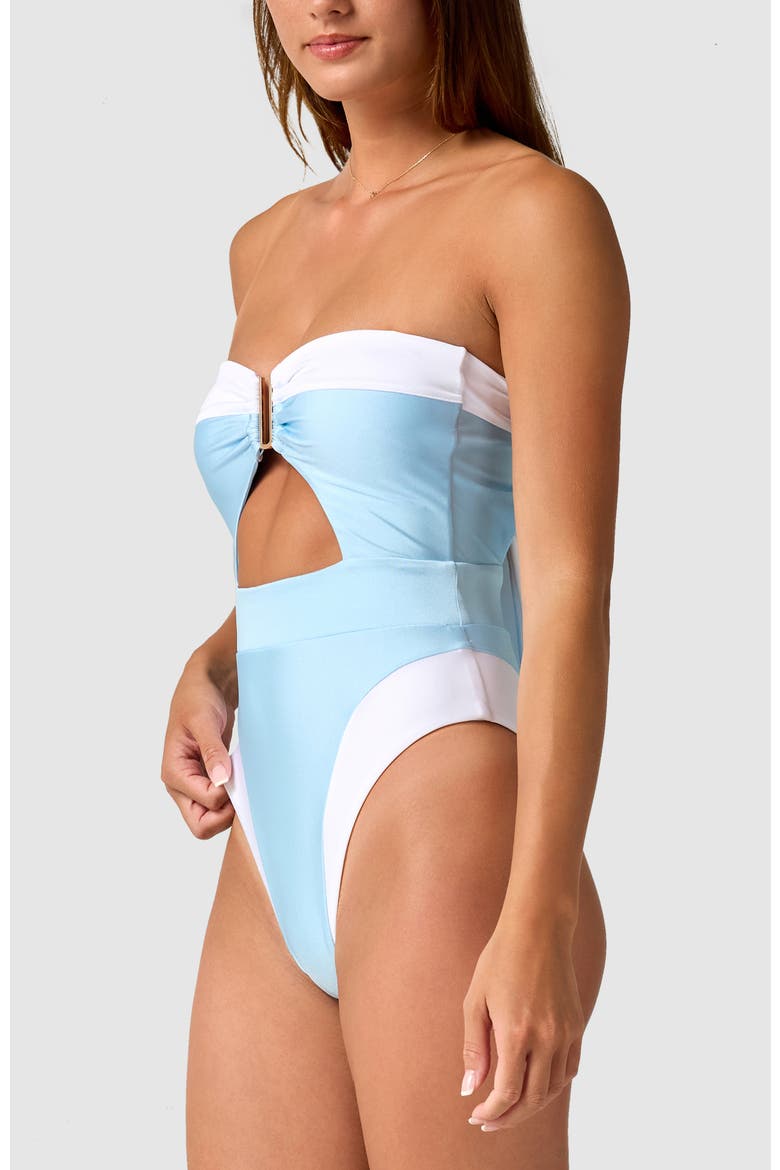 Cherish One-Piece Swimsuit, Alternate, color, Airy Blue