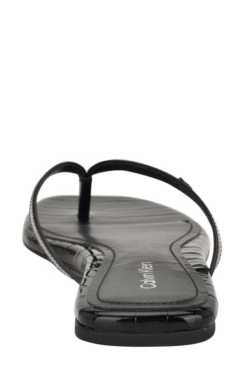 Calvin Klein Stelea Flip Flop In Black