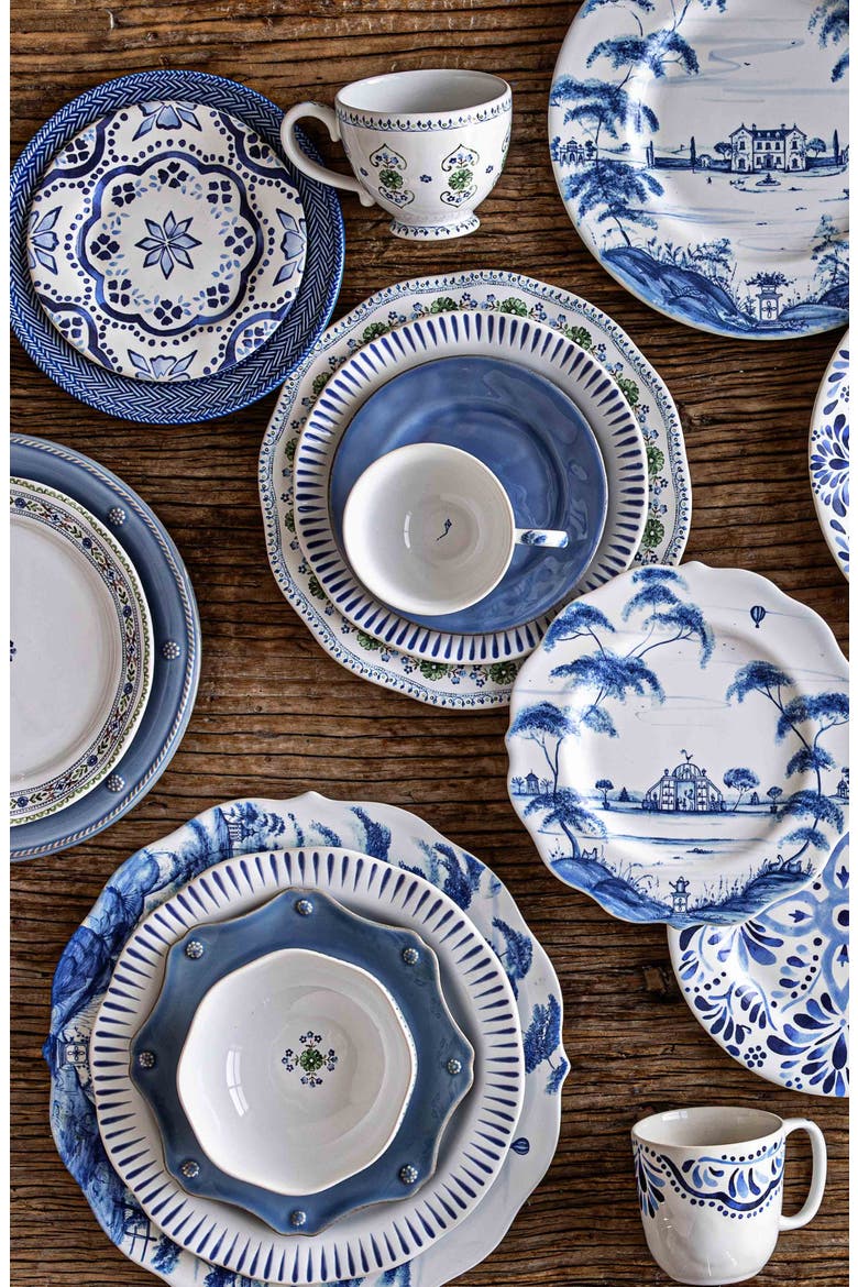 Iberian Dessert/Salad Plate, Alternate, color, INDIGO