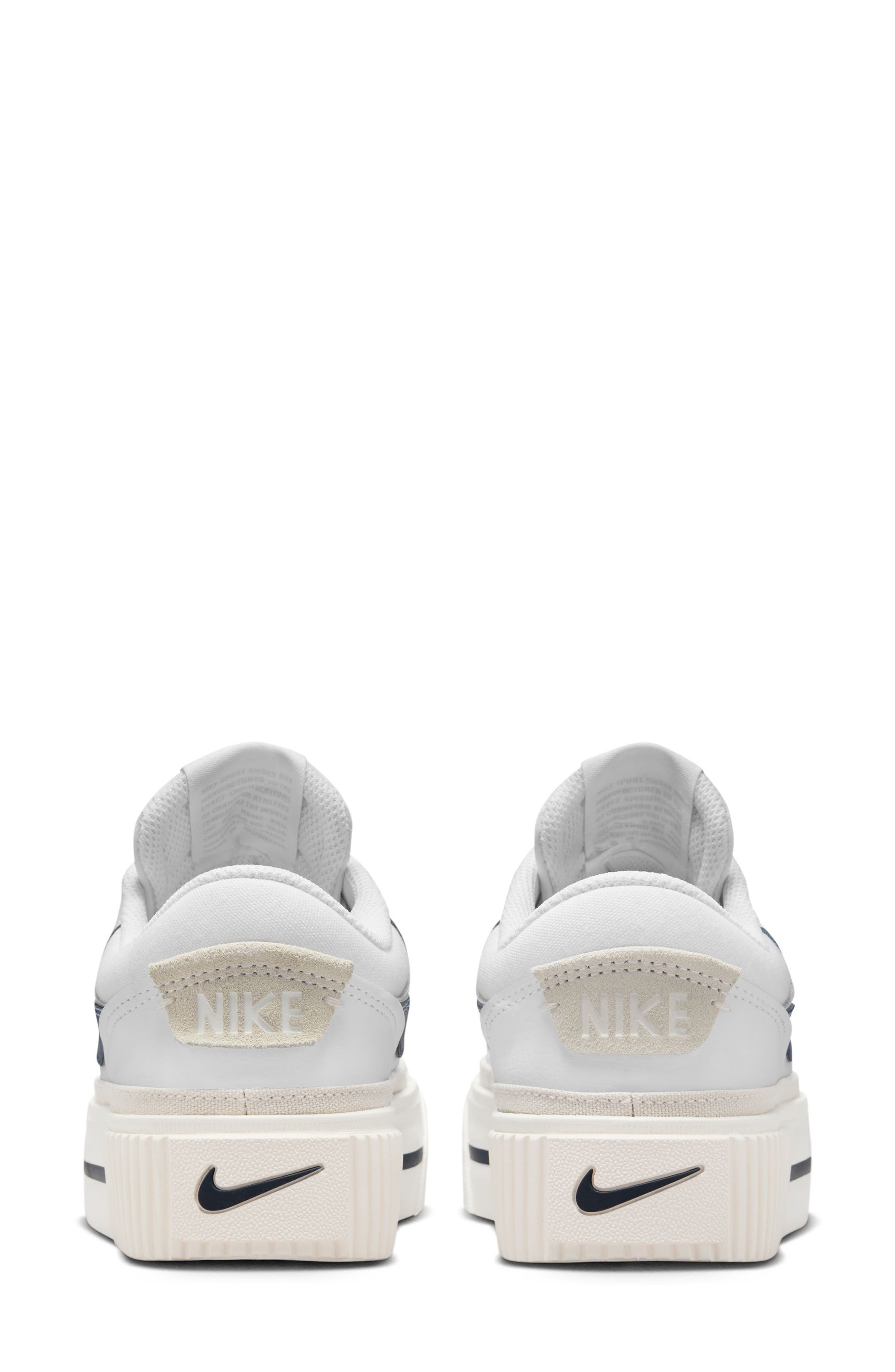 Court Legacy Lift Platform Sneaker, Alternate, color, WHITE/ BLUE/ OREWOOD/ SAIL