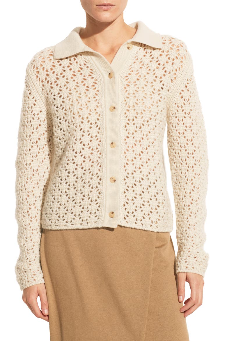 Wool & Cashmere Open Stitch (Nordstrom Exclusive), Main, color, CREAM