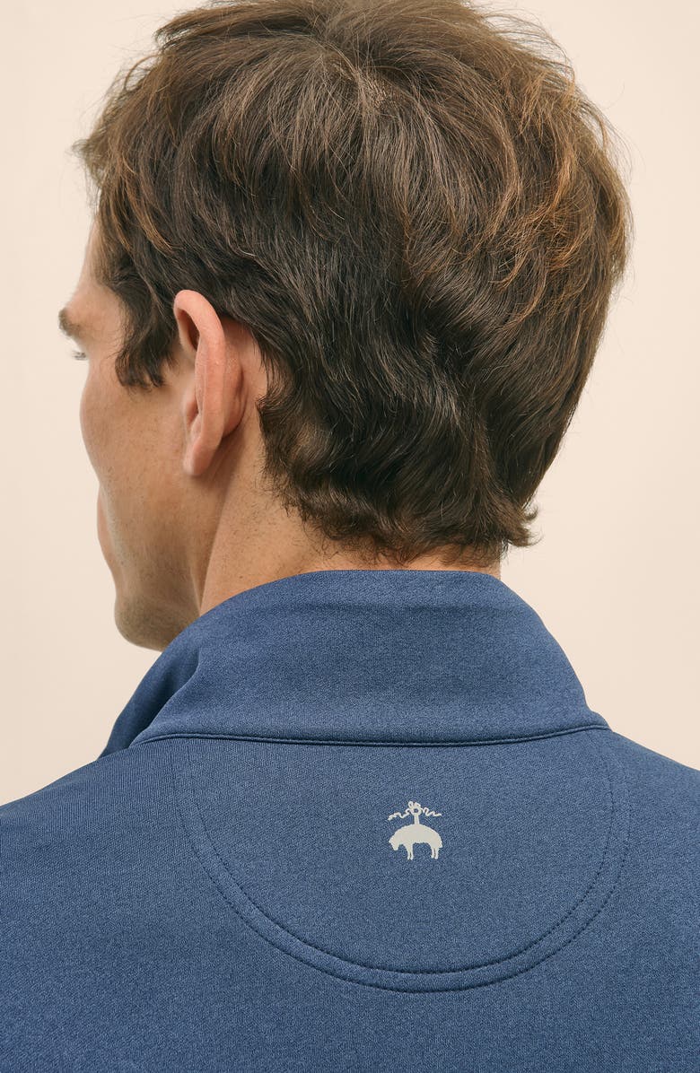 Brooks Brothers Performance Series Half Zip Top, Alternate, color, Navy Heather