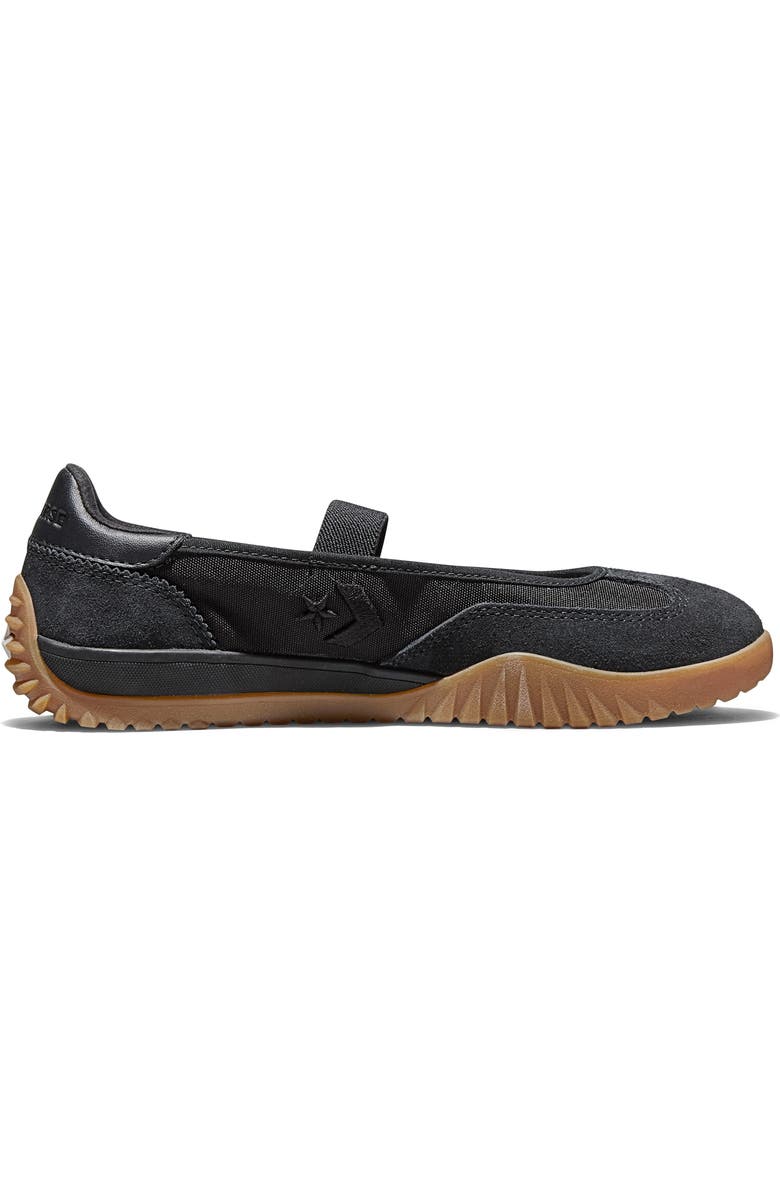 Converse Gender Inclusive Run Star Trainer Ballet Flat, Alternate, color, Black/ Black/ Gum