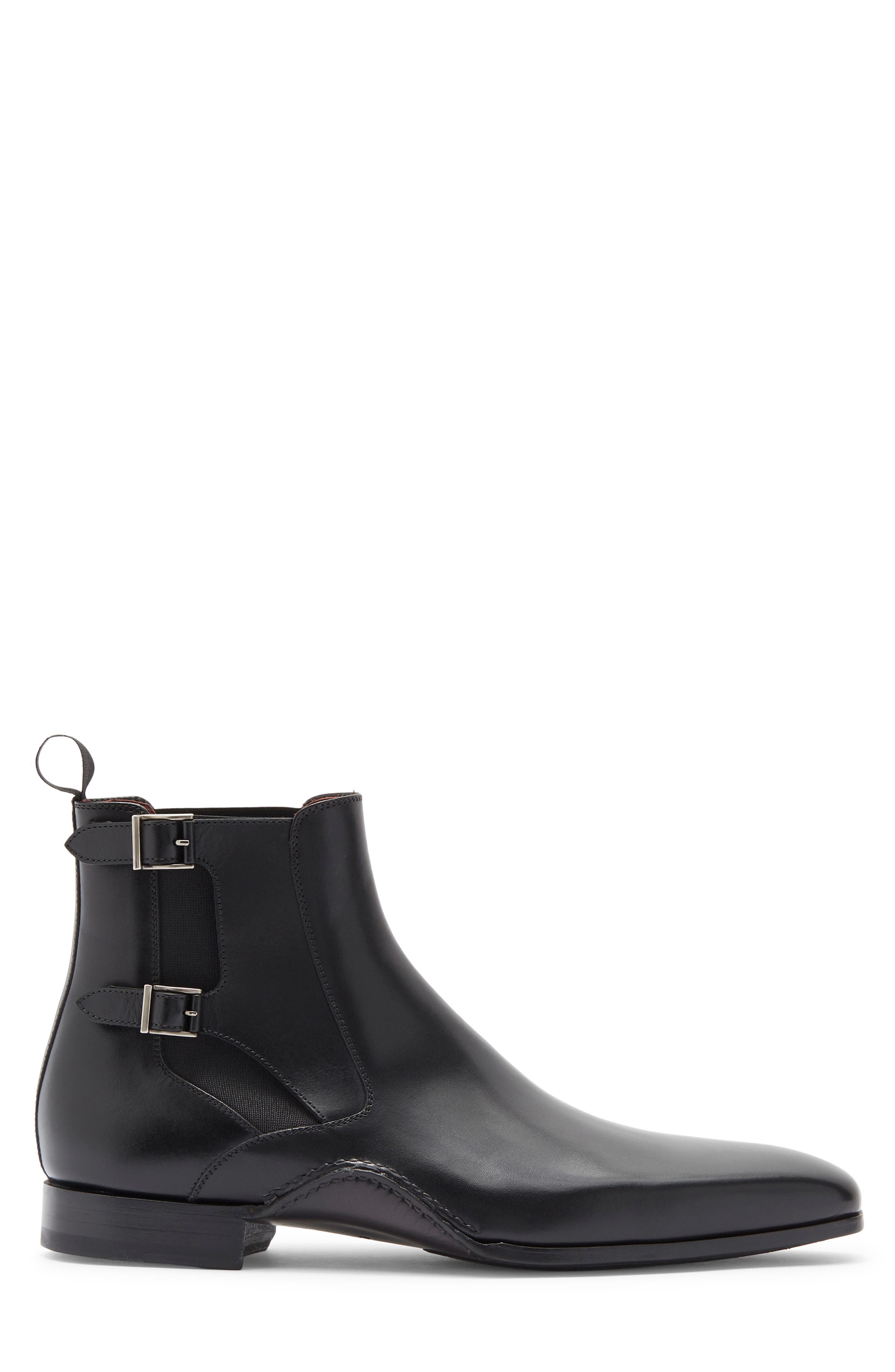 Magnanni Grant Chelsea Boot, Alternate, color, Black