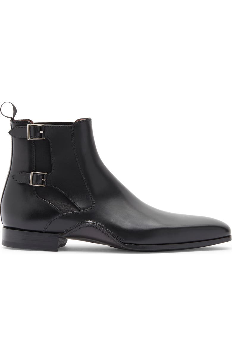 Magnanni Grant Chelsea Boot, Alternate, color, Black