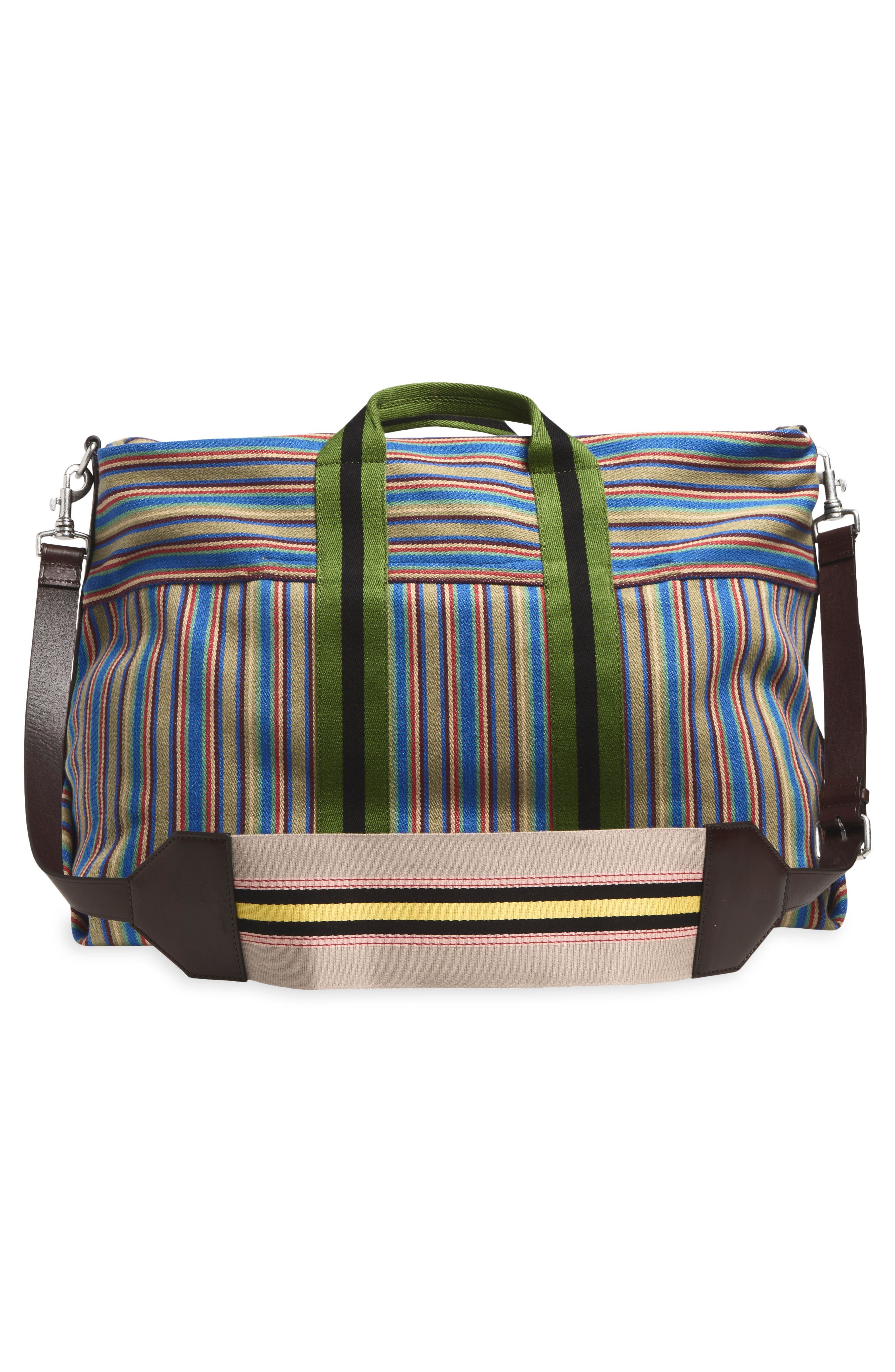 Striped Canvas Tote, Alternate, color, MULTI