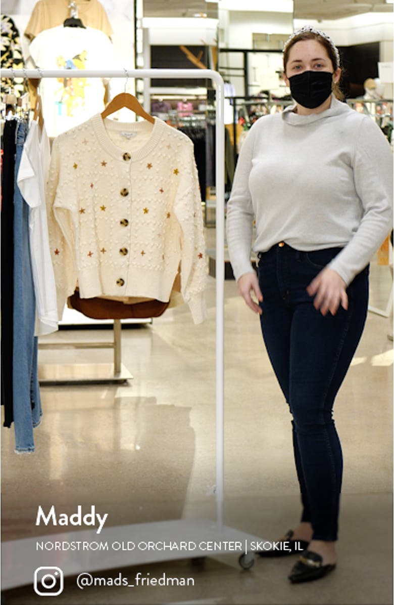 Embroidered Sandlin Cardigan Sweater, sales video thumbnail