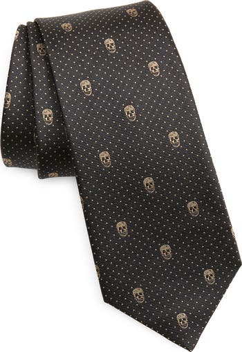 McQueen Alexander McQueen Skull Silk Tie | Nordstrom