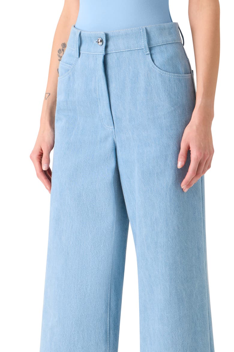 Cooper High Waist Wide Leg Jeans, Alternate, color, SKY BLUE DENIM