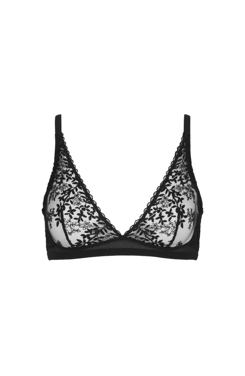 Huit Desir Lace Bralette, Main, color, Black
