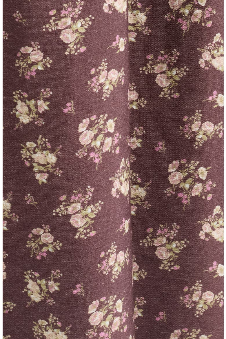 Lotta Lace Floral Dress, Alternate, color, BROWN MULTI