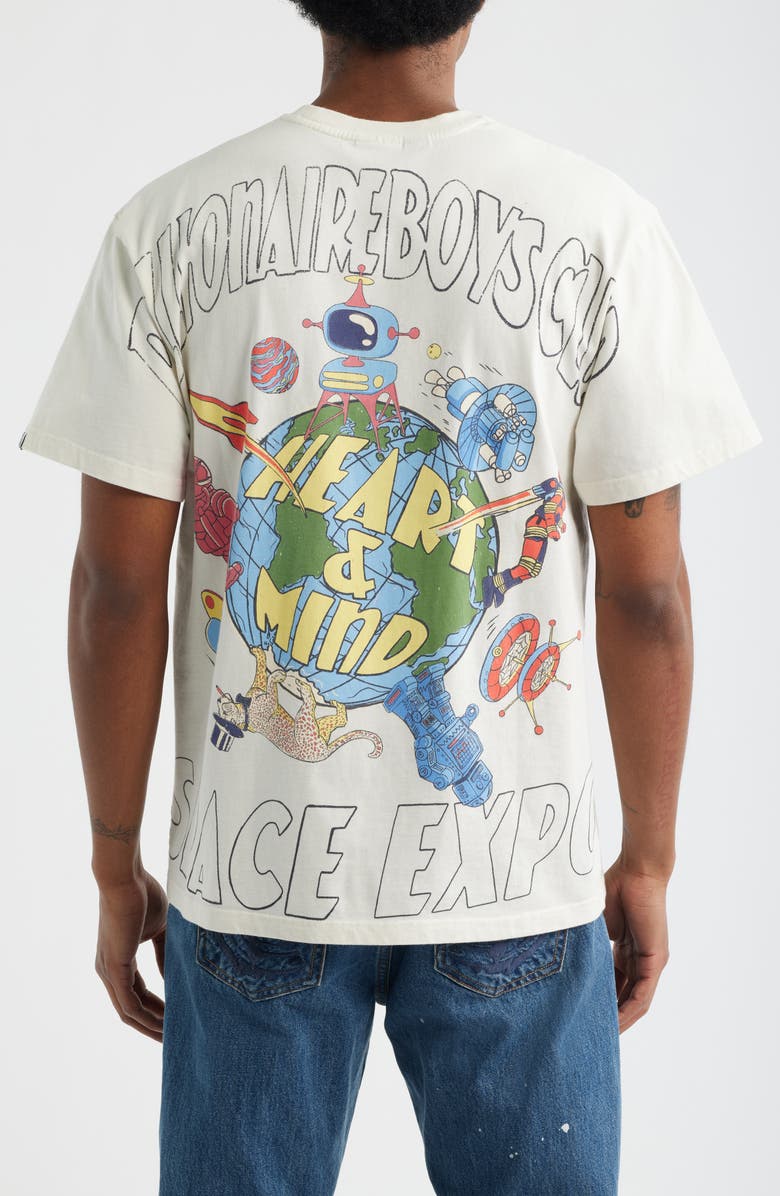 Billionaire Boys Club Space Expo Cotton Graphic T-Shirt, Alternate, color, Gardenia