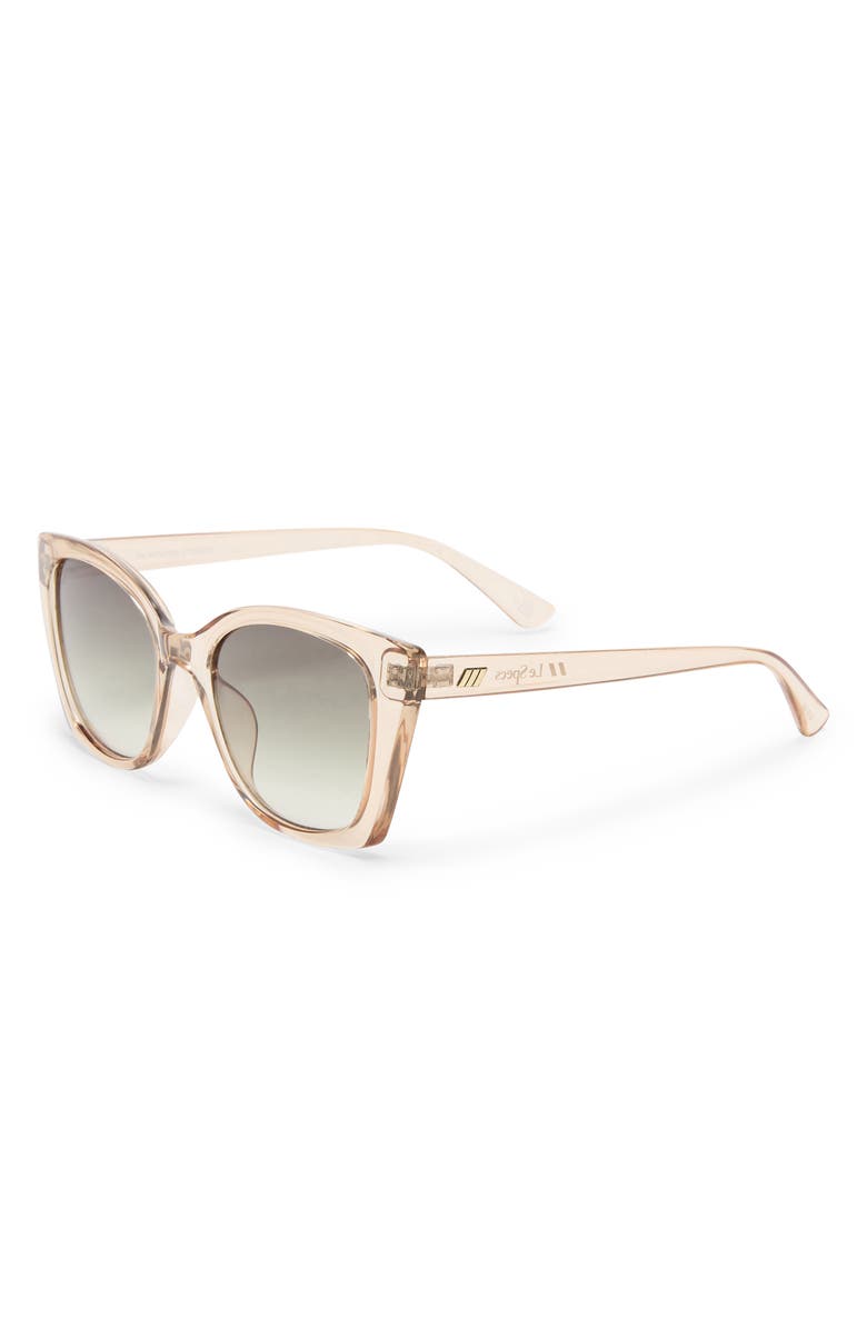 Le Specs Incantation 52mm Square Sunglasses, Alternate, color, Sand/ Khaki Grad
