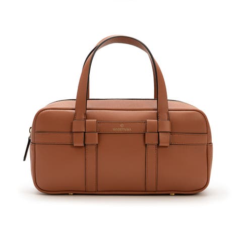 Bibi Leather Bag With Shoulder Strap And Iconic Knots