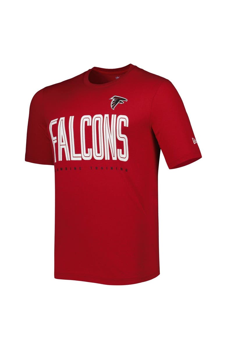 New Era Men's New Era Red Atlanta Falcons Combine Authentic Training Huddle Up T-Shirt, Alternate, color, 